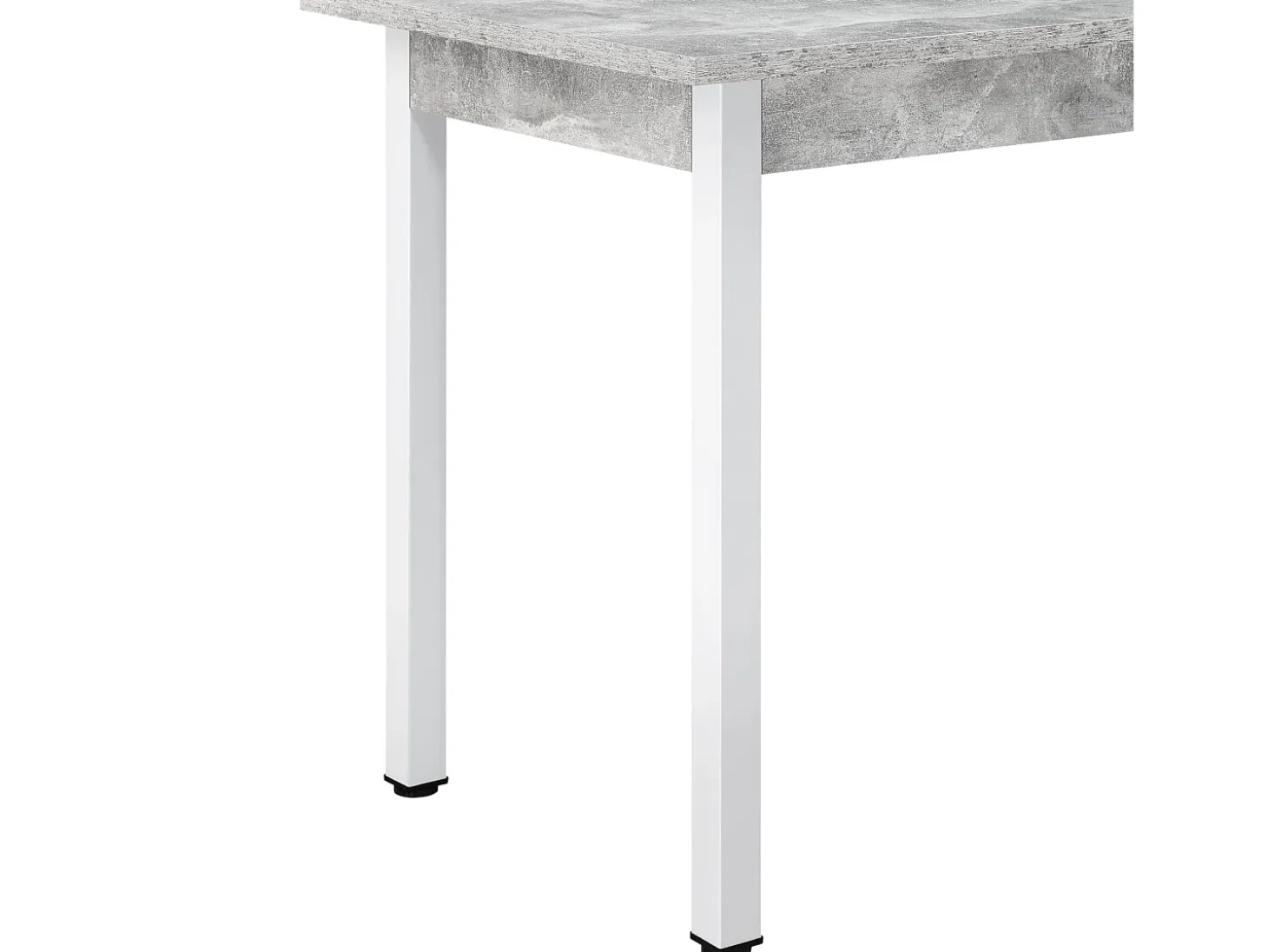 Mesa de comedor/cocina/oficina MDF 120 cm gris/blanco 03_0006266
