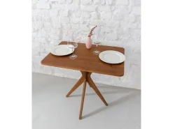 Mesa de comendor rectangular pequena Jubi 55x80cm Fresno