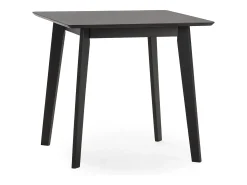 Mesa de comerdor Pomago 80x80 cm Color Negro