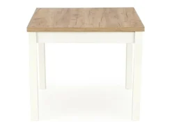 Mesa de diseño escandinavo en madera y MDF blanco 140-220/80/76 cm Meryl