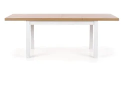 Mesa de diseño escandinavo en madera y MDF blanco 140-220/80/76 cm Meryl