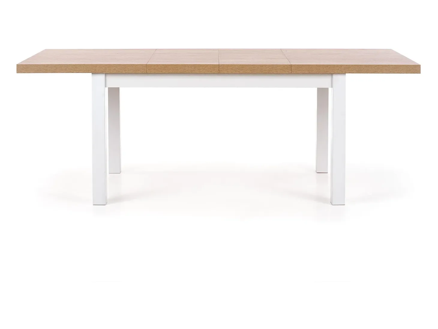 Mesa de diseño escandinavo en madera y MDF blanco 140-220/80/76 cm Meryl
