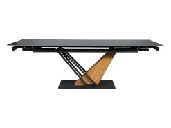 Mesa de diseño extensible de cerámica efecto mármol Viro 160-220 cm
