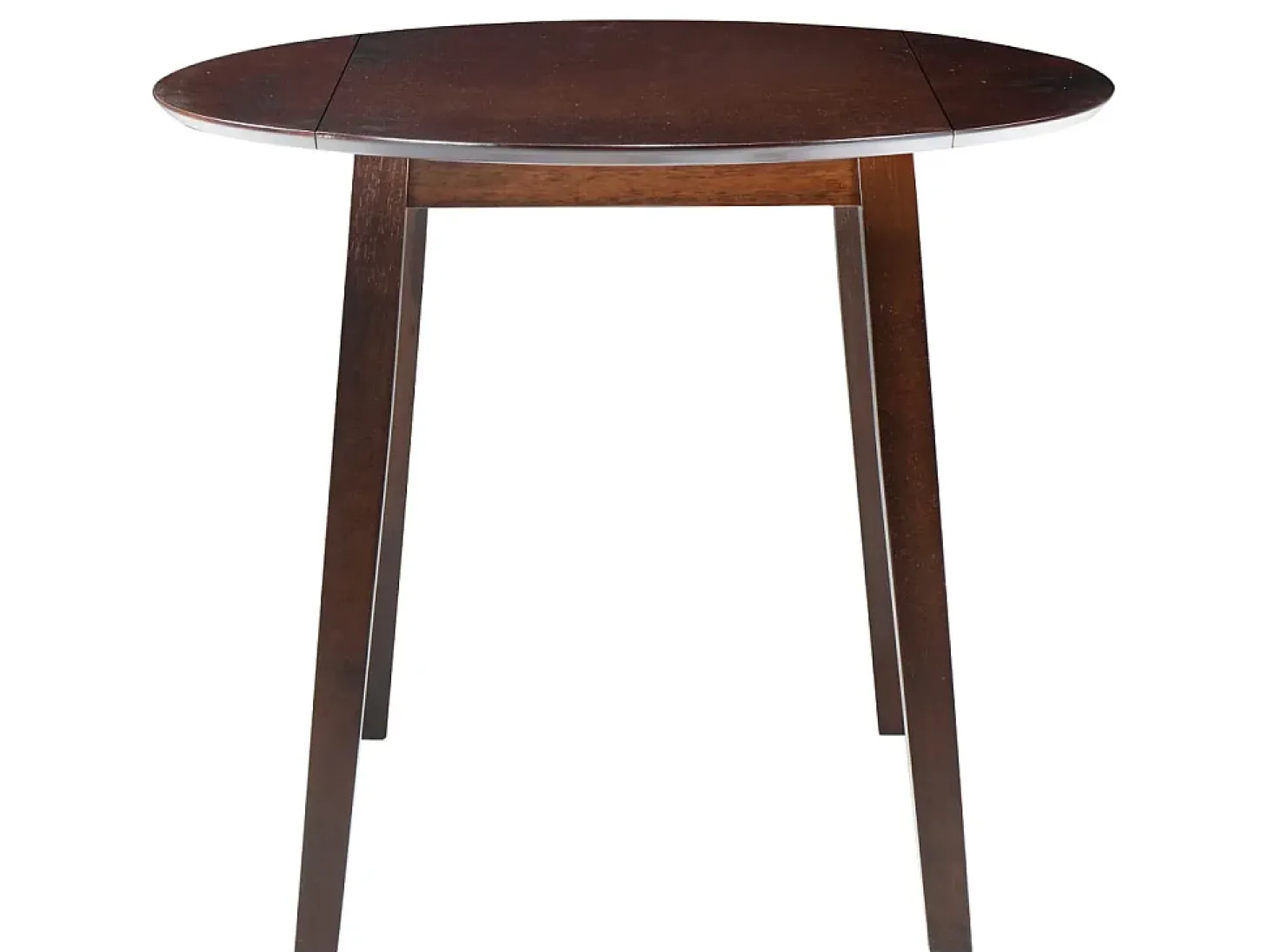 Mesa de hojas abatibles redonda MDF marrón ES131731