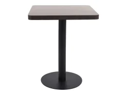 Mesa de jardín bistró MDF marrón oscuro 60x60 cm