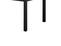 Mesa de madera, acabado acero, metal antracita, extensible 90x90 - TROPEA