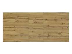 Mesa de madera, acabado roble rústico, extensible 140x80 cm - 180x80 cm - ZAGABRIA