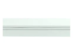 Mesa de madera de fresno blanco, extensible 90x90 cm - 180x90 cm - POSITANO
