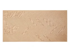 Mesa de madera natural y patas de acero 180 x 90 cm - DUKAT
