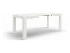 Mesa de madera,fresno blanco, ext.120x80-200x80cm - BAROLO