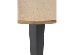 Mesa de melamina con efecto madera de fresno con patas metal 110 diámetro