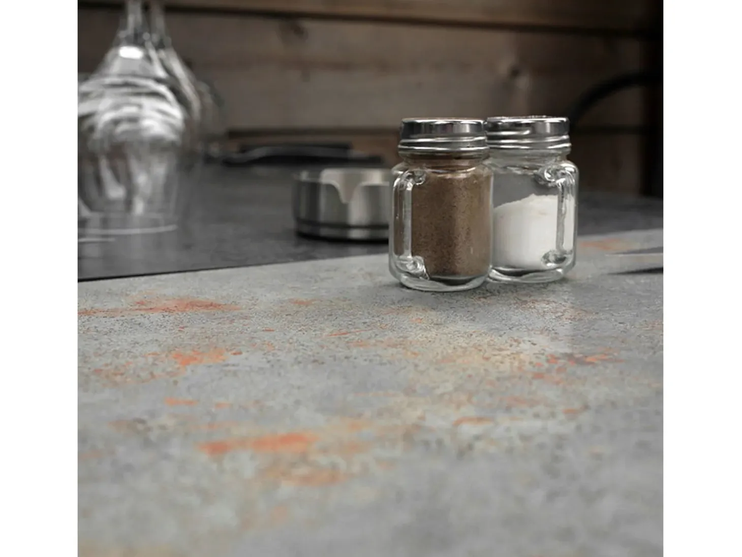 Mesa de pie 60 x 60 cm - modelo Roma gris óxido