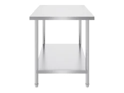 Mesa de Preparación de Acero Inoxidable SucceBuy, 762 x 1219 x 864 mm, Estación de Trabajo Comercial para Alimentos