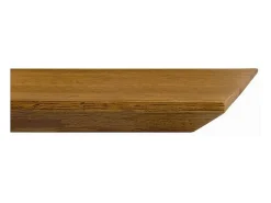Mesa de roble macizo nudoso, marco de cristal, 250x100 cm - PARIOLI