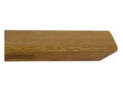 Mesa de roble macizo nudoso, patas de metal negro, 250x100 cm - PARIOLI