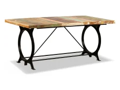 Mesa de salón comedor de madera maciza reciclada 180 cm