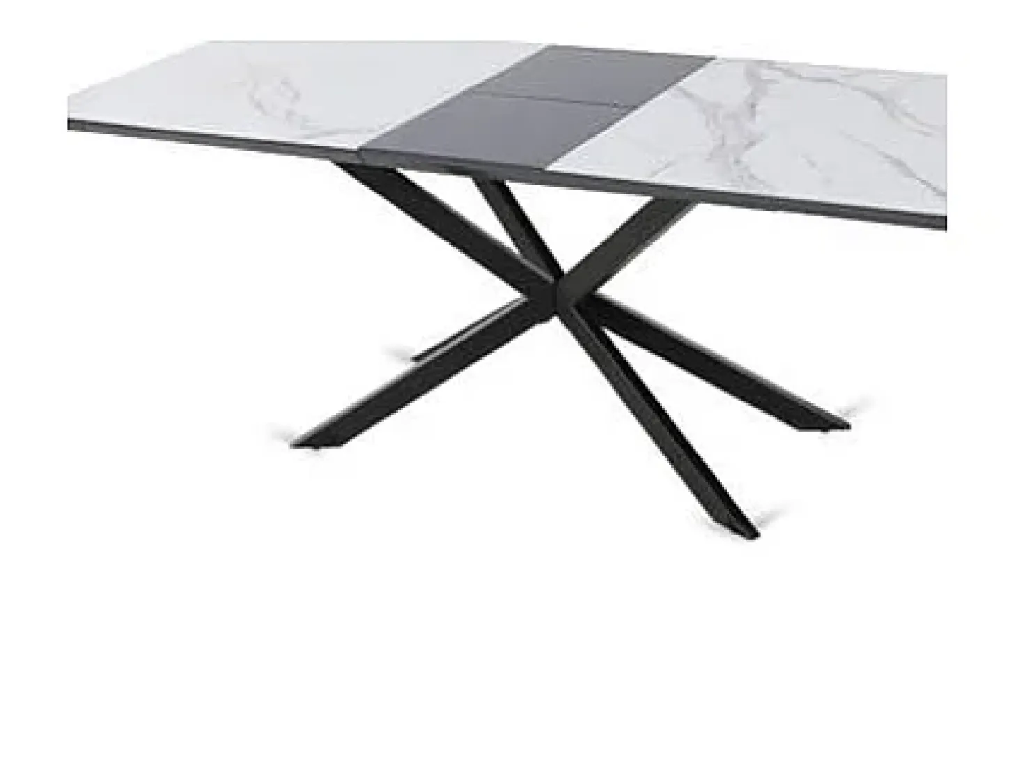 Mesa de salón extensible Hudson acabado cerámico mármol. 160/200cm(ancho) 75cm(altura)