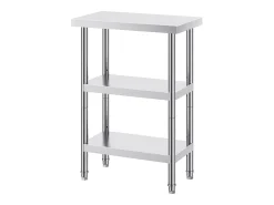 Mesa de Trabajo de Acero Inoxidable SucceBuy, 356 x 610 x 864 mm, Mesa de Preparación para Cocinas Comerciales