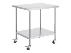 Mesa de Trabajo SucceBuy Mesa de Trabajo de Acero Inoxidable de 76.2 x 45.72 cm para Preparación de Alimentos Comerciales