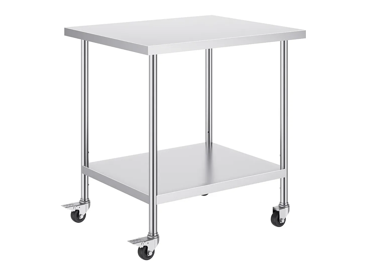 Mesa de Trabajo SucceBuy Mesa de Trabajo de Acero Inoxidable de 76.2 x 45.72 cm para Preparación de Alimentos Comerciales