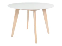 Mesa diseño madera y blanco D100 LEENA