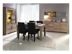 Mesa extensible 160-200 cm - Colección FARRA - roble claro