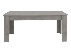 Mesa extensible 140-190 x 90 cm gris para comedor salón Jesi Stone