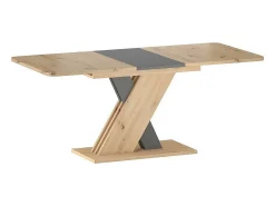 Mesa extensible Artisan roble y antracita 140cm Zest