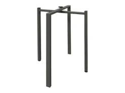 Mesa extensible cuadrada pequeña 90x90/246 cm Kiza-Color Blanco