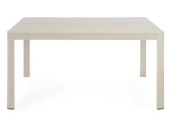 Mesa extensible de aluminio gris tórtola 149×97 cm - 149×149 cm - KIPLIN