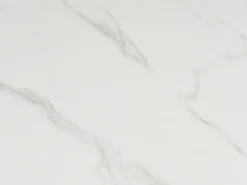 Mesa extensible de cerámica y metal -efecto mármol blanco - CARIOULA de MORABITO