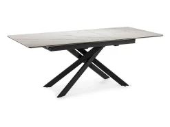 Mesa extensible de cerámica para 6/8 personas blanca 160/200x76 cm