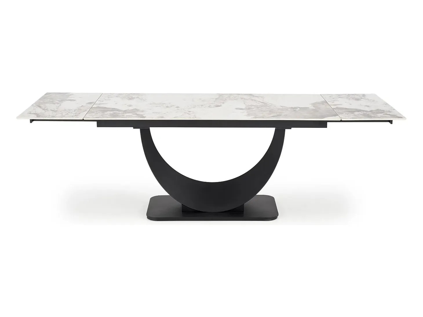 Mesa extensible de cerámica 180-240 cm con pata de madera Diseño Lisa