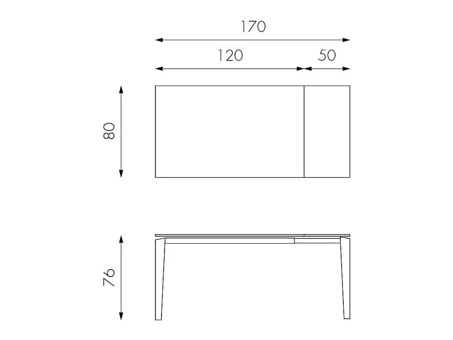 Mesa extensible de 120cm a 170cm moderna encimera de cerámica sobre cristal templado mármol Calacatta Borghini
