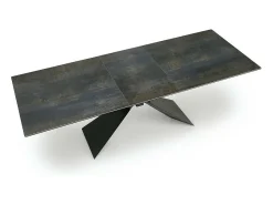 Mesa extensible de diseño con aspecto de mármol azul 180 - 230 cm Micka