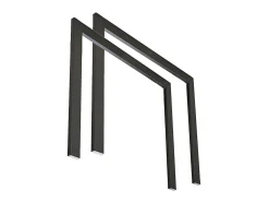 Mesa extensible de diseño con patas entrelazadas antracita Artemis-Color Blanco-Alargaderas -Ancho extensible