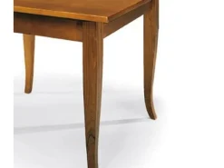 Mesa extensible de madera acabado nogal, abatible 100x100 - 200x100 cm - SANTO SPIRITO
