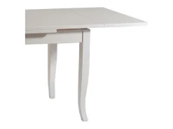 Mesa extensible de madera blanca 160x85 - 240x85 cm - SANTA CROCE
