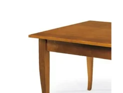 Mesa extensible de madera acabado nogal 90x90 - 180x90 cm - SANTO SPIRITO