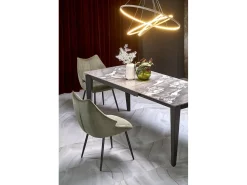 Mesa extensible de mármol para 6/8 personas 141/201x81 cm