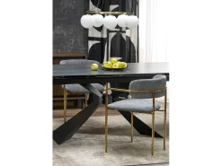 Mesa extensible de mármol para 6/8 personas 180/230x90 cm