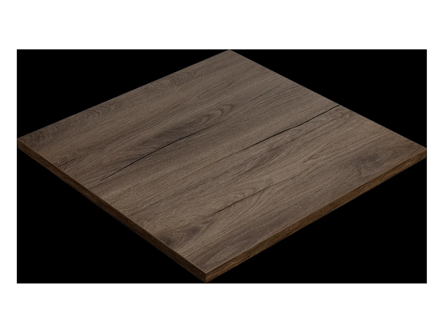 Mesa extensible de pared 68x68 cm Roble Chocolate - tablero para cocina y habitaciones pequeñas