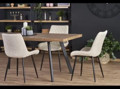 Mesa extensible de roble para 6/8 personas