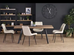Mesa extensible de roble para 6/8 personas