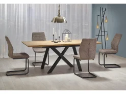 Mesa extensible de roble para 6/8 personas