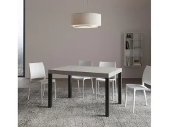 Mesa extensible Everyday Cashmere 120/380x90 cm con patas antracita