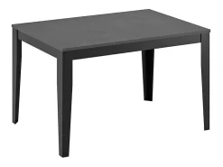 Mesa extensible grande (130/290 x 80 cm) en melamina negra