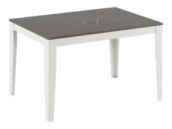 Mesa extensible grande (156/316 x 90 cm) en melamina blanca