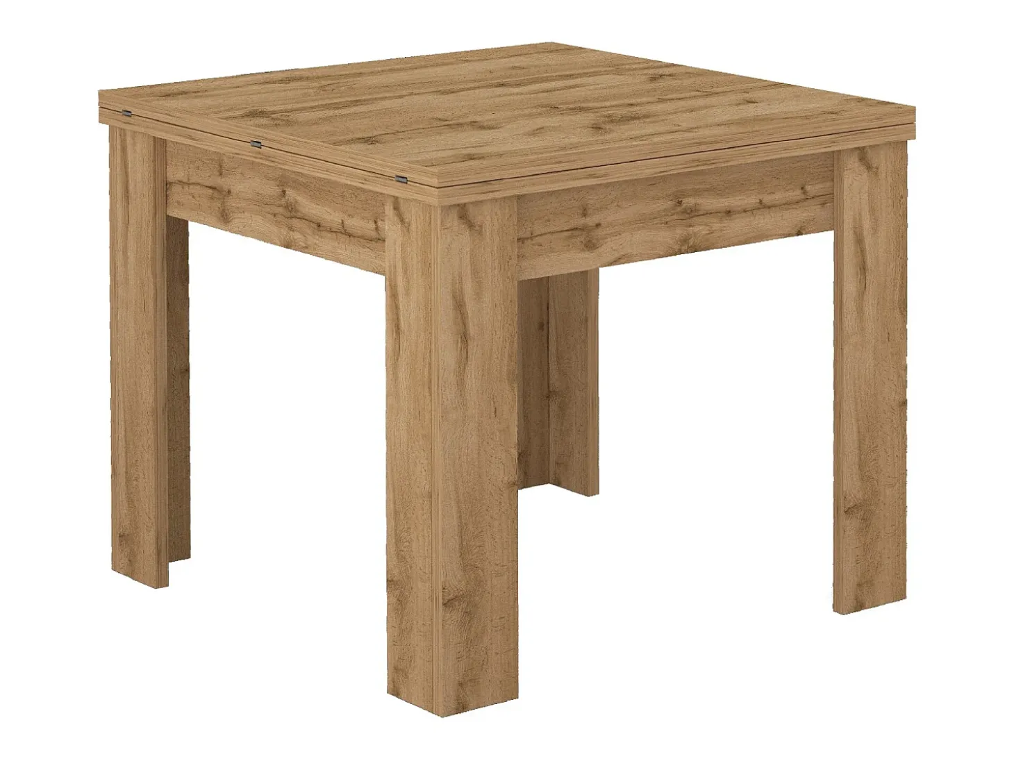 Mesa extensible Jesi ideal para 6-8 personas color roble 90/180x90x75 cm