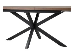 Mesa extensible KALVANO – 160 a 200 cm – Roble oscuro – Tablero 40 mm – Diseño contemporáneo